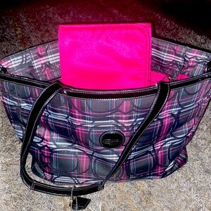 LIKE NEW COACH POPPY TARTEN TOTE/DIAPER BAG